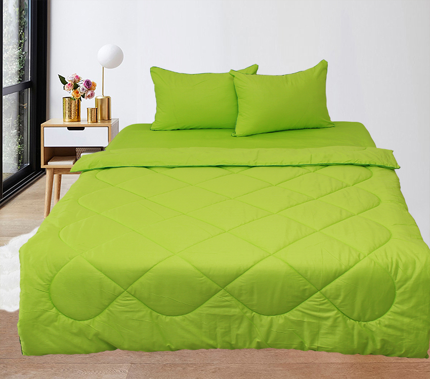 

Набор постельного белья (Lime Green) TAG tekstil 2-спальный Лаймовый 000163675