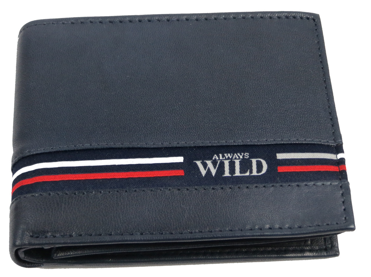 

Мужское кожаное портмоне Always Wild 12,5х10х2,5 см Синий 000162545