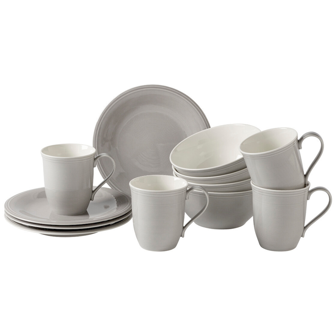

Набор столовой посуды для завтрака Villeroy & Boch Color Loop Stone 4/12 1952829028