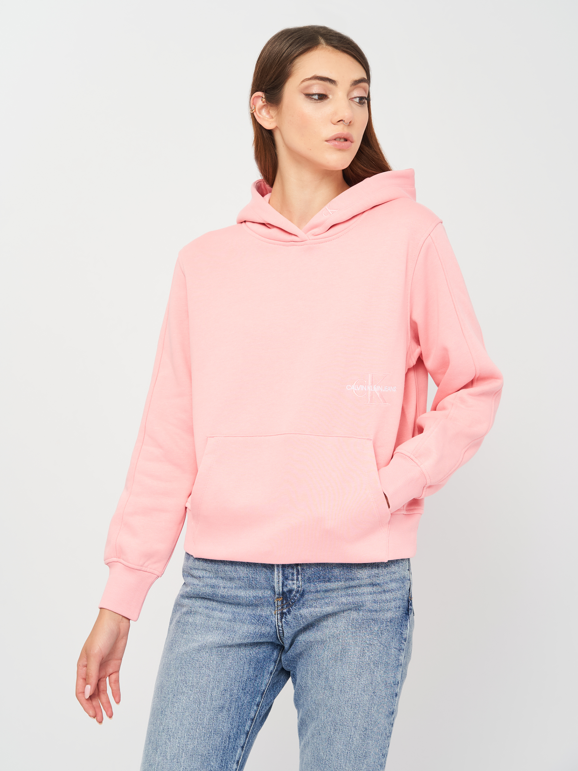 

Худи Calvin Klein Jeans Off Placed Monogram Hoodie J20J216234-TIV M Soft Berry