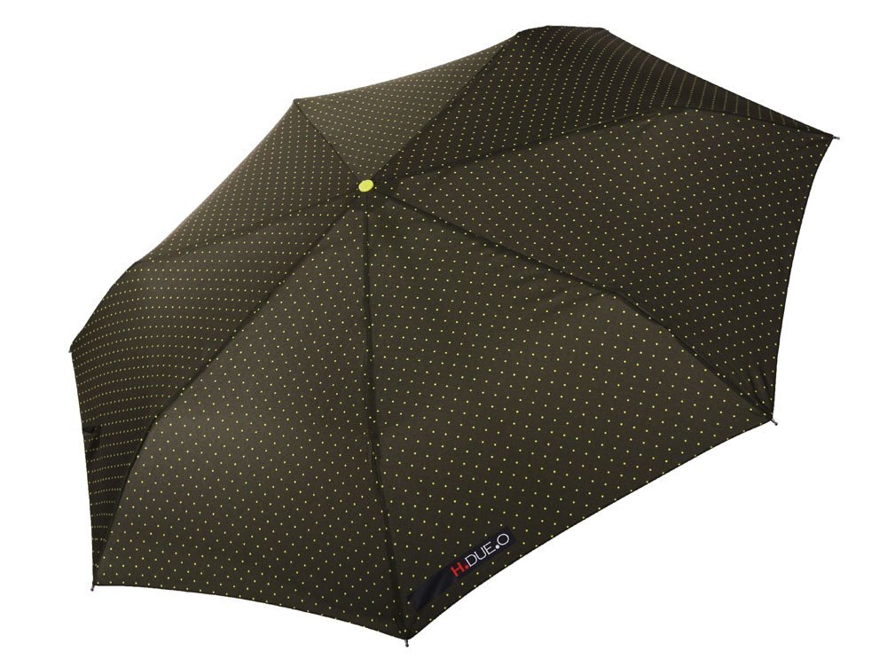 

Женский зонт-автомат H. DUE. O в горох цвета хаки 260 GR