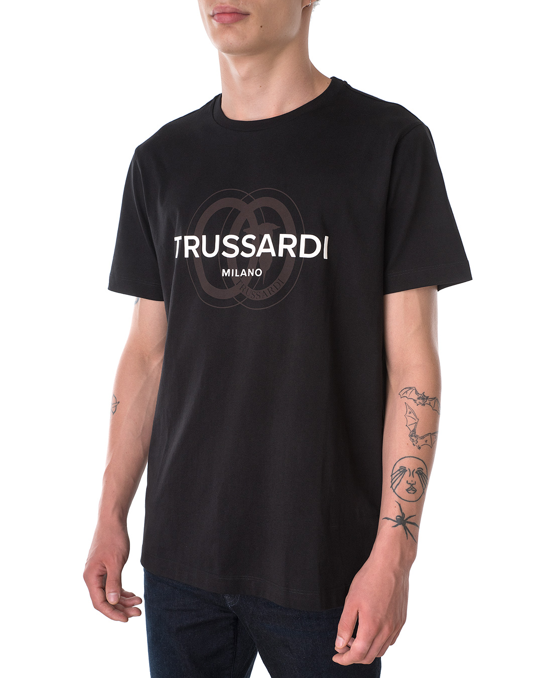 

Футболка чоловіча TRUSSARDI JEANS (52T00514-1T005461-K299/21-22) Чорний XXXL