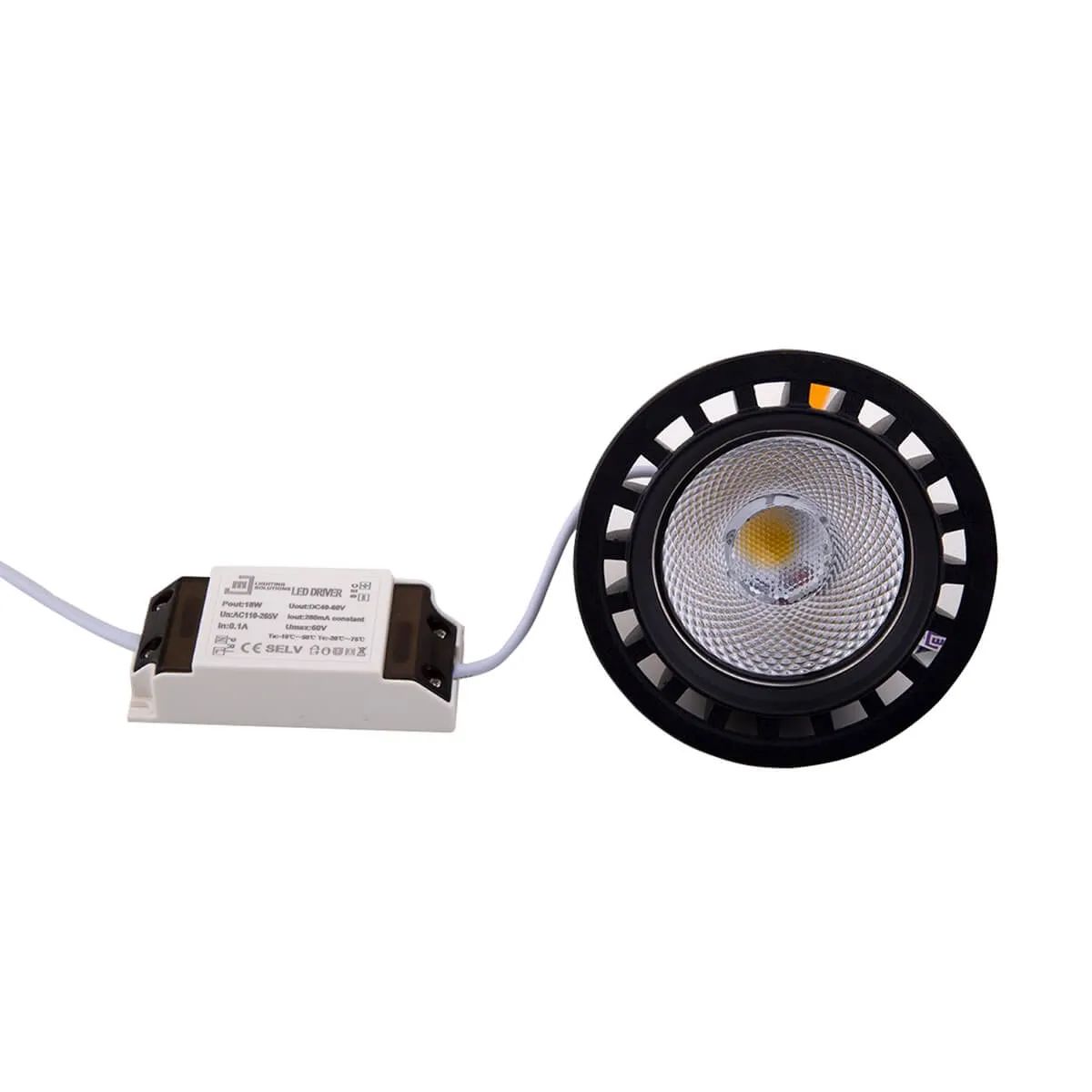 

Лампа MJ-Light AR111 18W BK 4000K