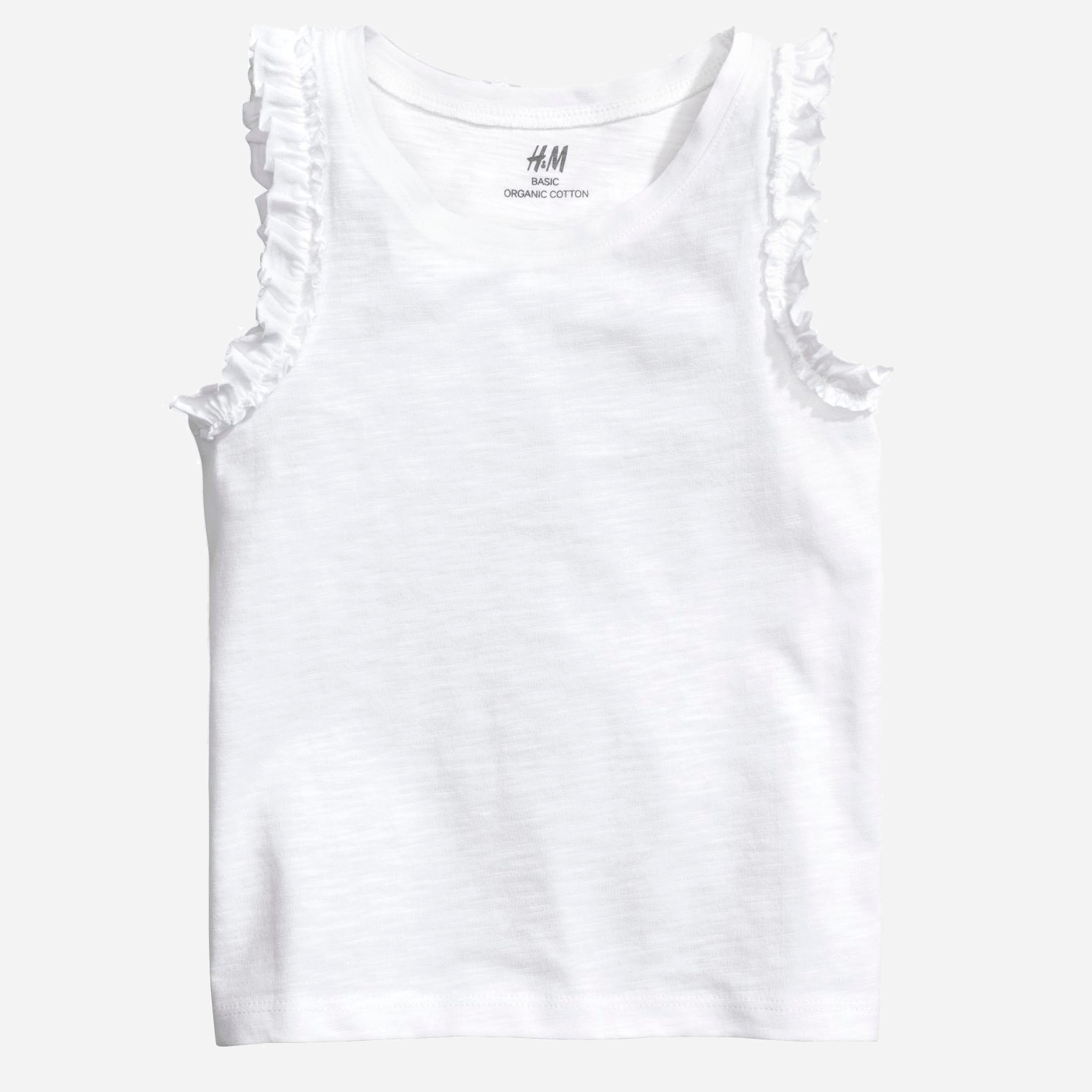 

Майка H&M 5373421 122 - 128 см Белая