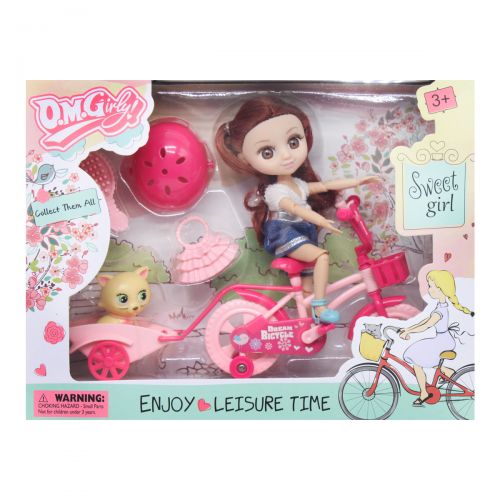 

Игровой набор "Кукла Лора на прогулке", малиновый