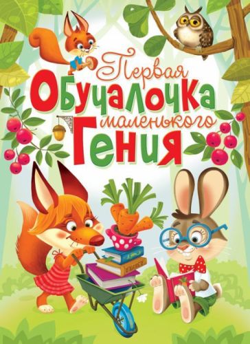 

Книга-картонка "Первая обучалочка маленького гения" (рус)