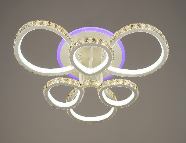 

Люстра светодиодная акриловая Sirius B YT389/3+3 252W+16W RGB