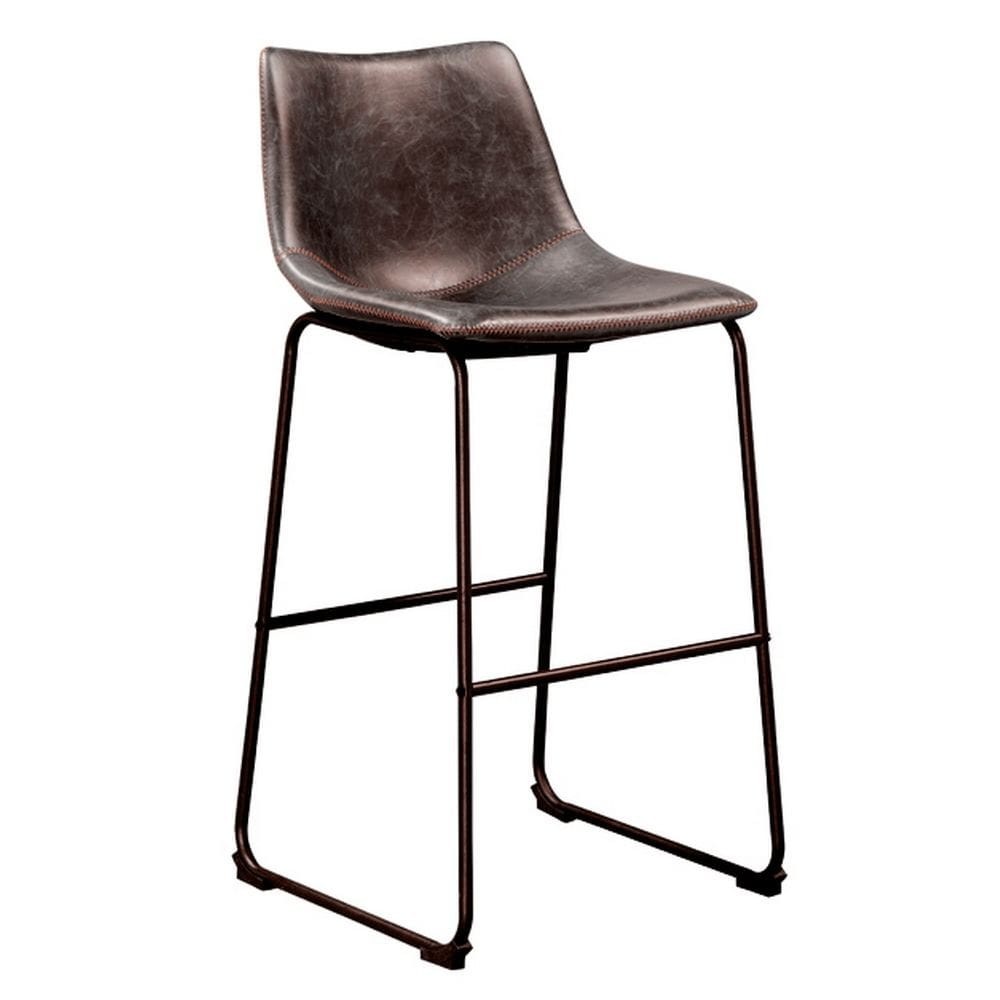 

Стул барный Техас M SDM, основание металл черный, экокожа, цвет шоколадный высота 65 см