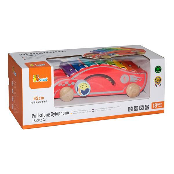 

Деревянный ксилофон-каталка Viga Toys Спорткар (50341)