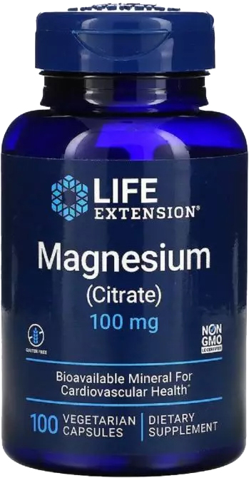 

Цитрат Магния, Magnesium (Citrate), Life Extension, 100 мг, 100 Капсул (737870168218)