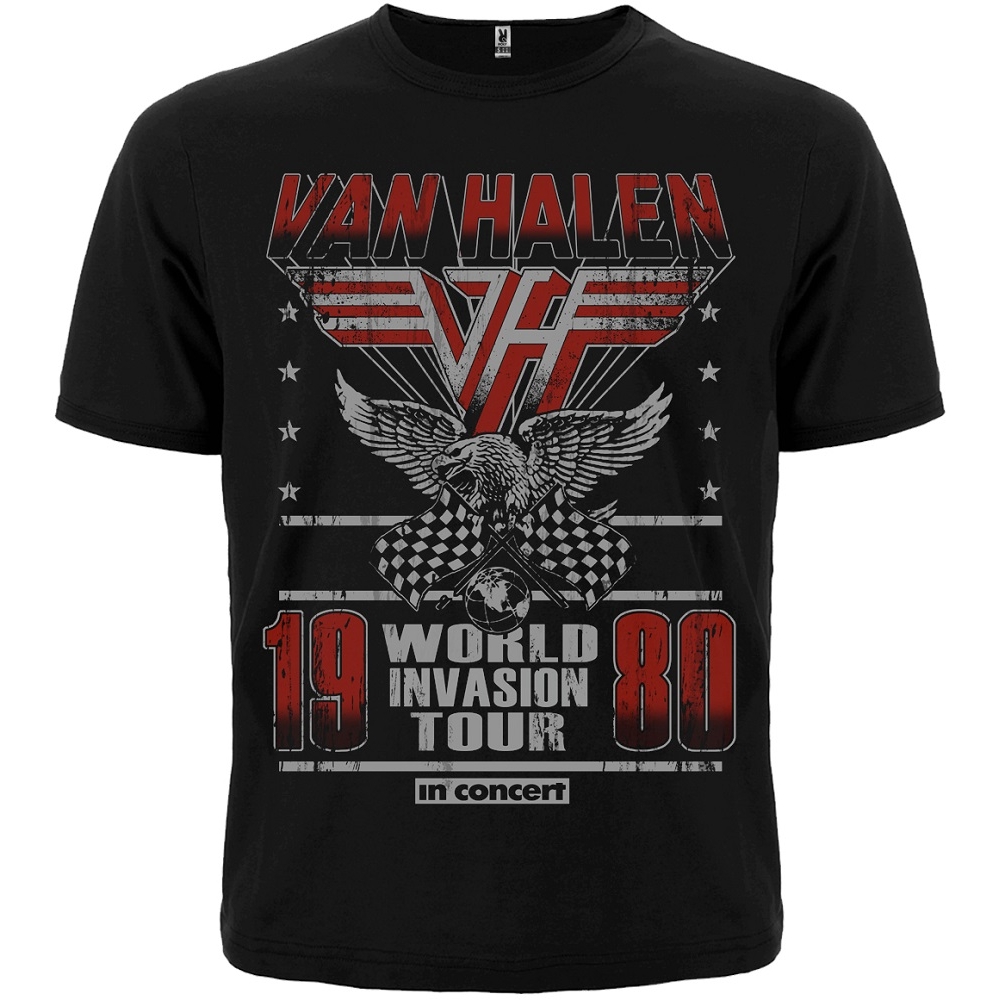 

Футболка Rockway Van Halen "World Invasion Tour 1980" Черный , Размер, Футболка Rockway Van Halen "World Invasion Tour 1980" Черный , Размер L
