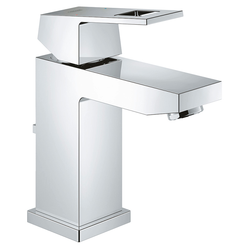 

Смеситель для раковины с гидрозатвором EuroCube Grohe хром (23127000/655801)