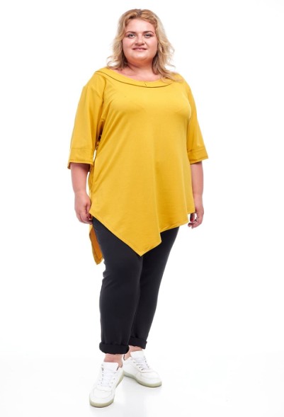 

Женские костюм батал BFS, Клоди горчица + черный  68-70, Женские костюм батал BFS, Клоди горчица + черный 10XL 68-70