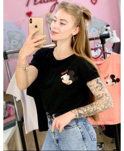 

Футболка черная с принтом Intruder Mickey Mouse OX, черная, Футболка черная с принтом Intruder Mickey Mouse OX, черная M