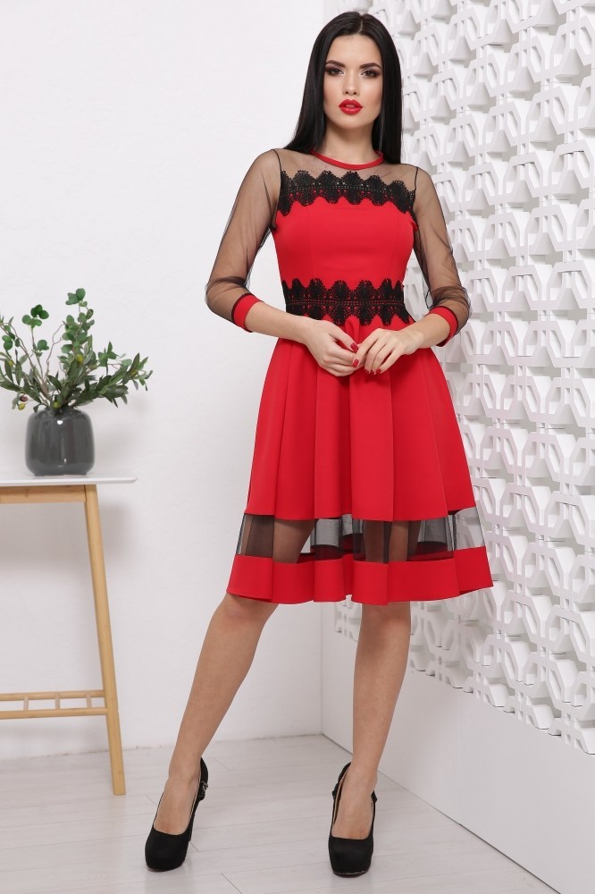 

Женское платье LineDa, Рио красный  (46, Женское платье LineDa, Рио красный M (46)