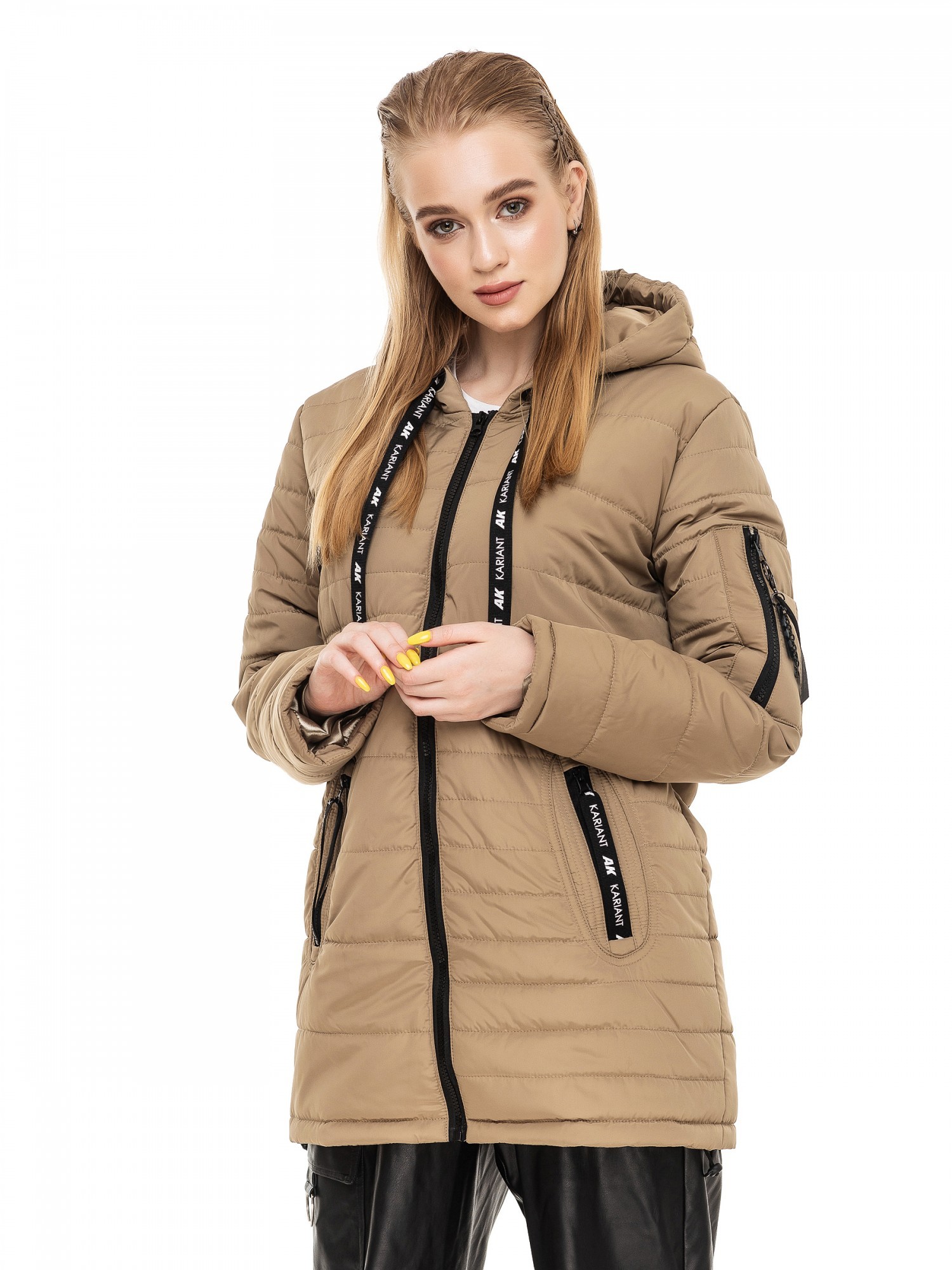 

Удлиненная женская куртка Kariant, Astara оливковый XL (50)
