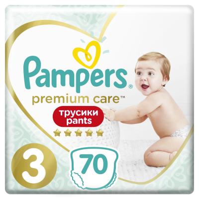 

Подгузник Pampers Premium Care Pants Midi Размер 3 (6-11 кг), 70 шт (8001090759955)