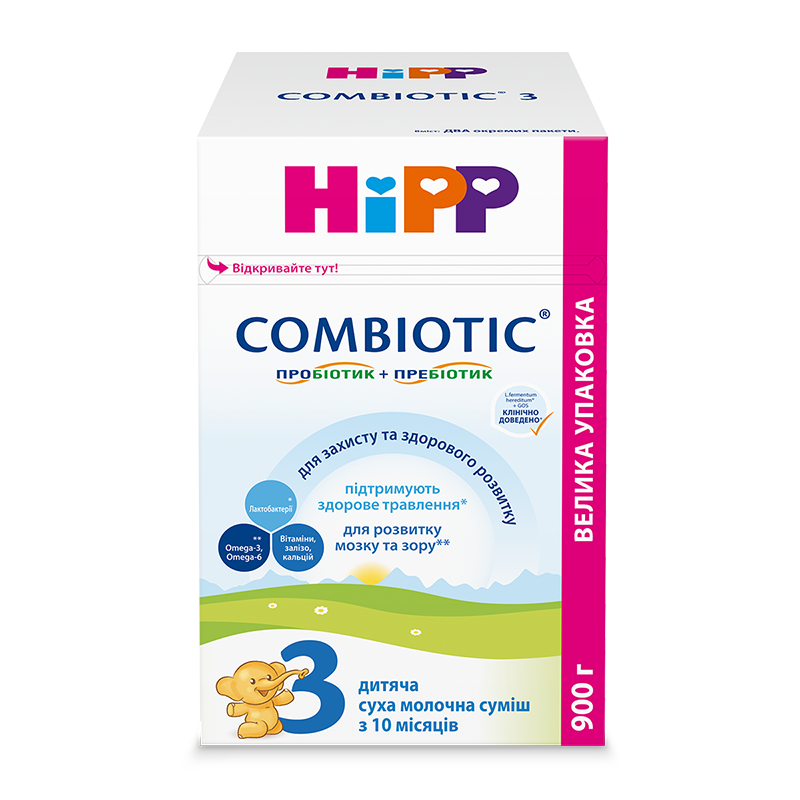 

Молочна суміш Hipp Combiotic 3, 900г