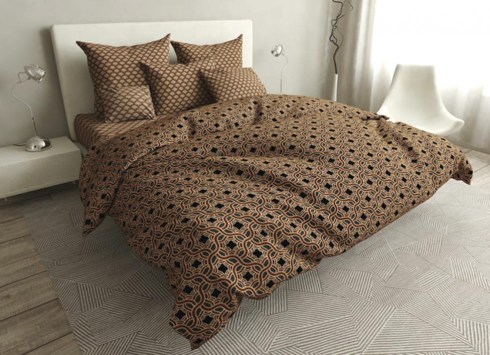 

Комплект постельного белья Komfort-tekstil Мехенди, бязь (Евро)