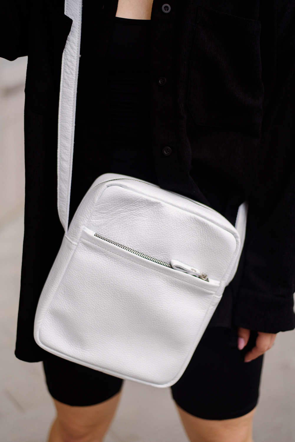 

Сумка из натуральной кожи boorbon 619N-WHITE-1 белый