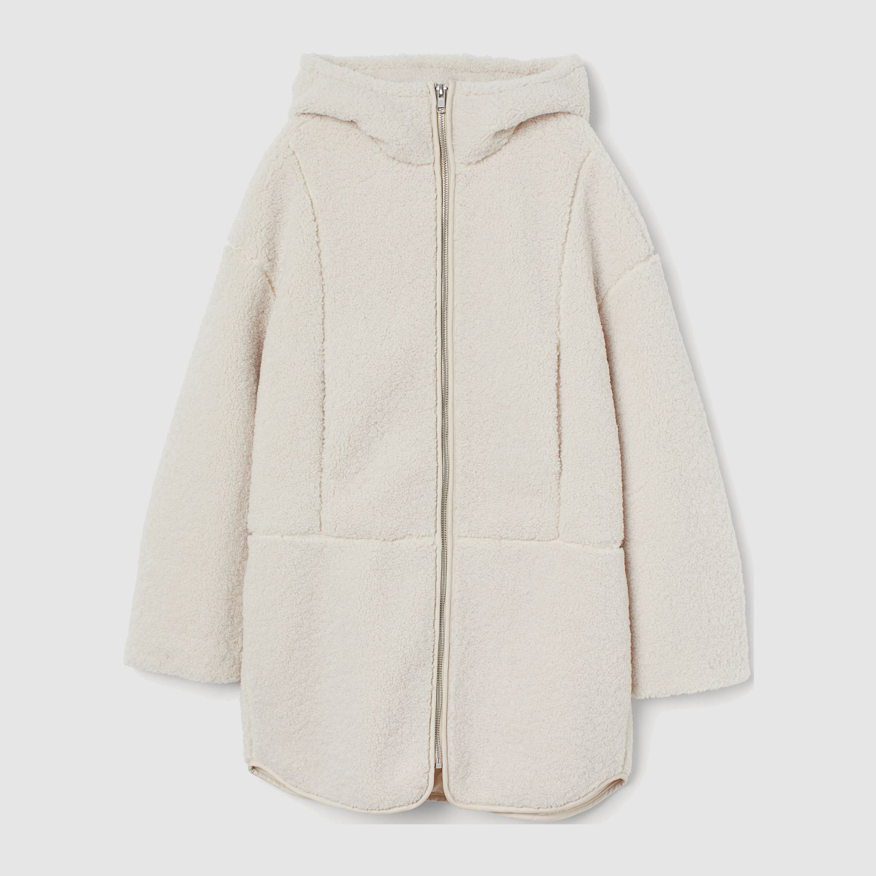 

Эко полушубок H&M 1808-8991222 S Кремовый