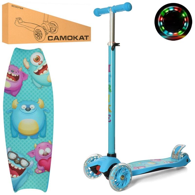

Самокат I-Trike Maxi JR3-055-1-BL 79-88 см голубой