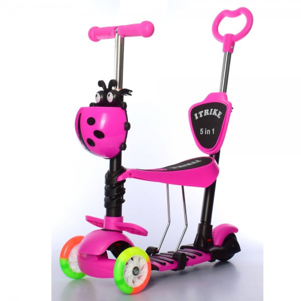 

Самокат I-Trike 5в1 Maxi JR3-026-C-P розовый