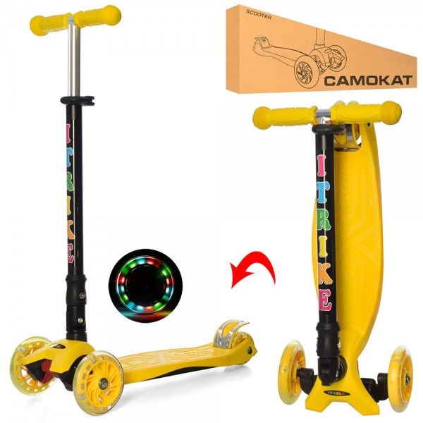 

Самокат I-Trike Maxi JR3-003-1-Y 76-85 см желтый