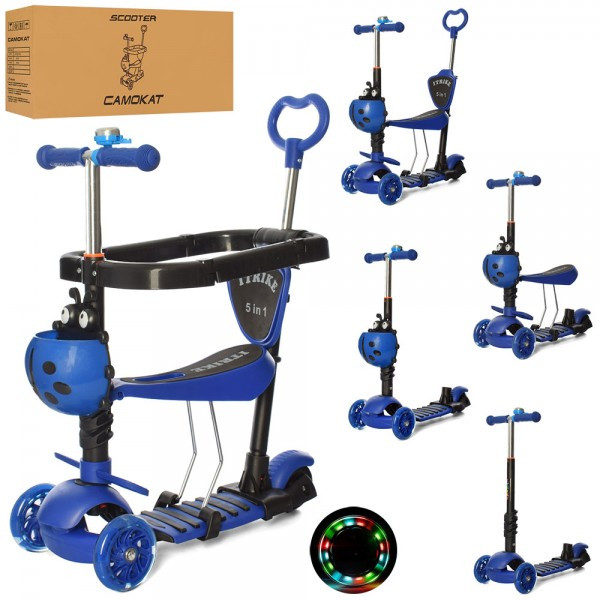 

Самокат I-Trike Maxi JR3-027-BL 67-76 см синий