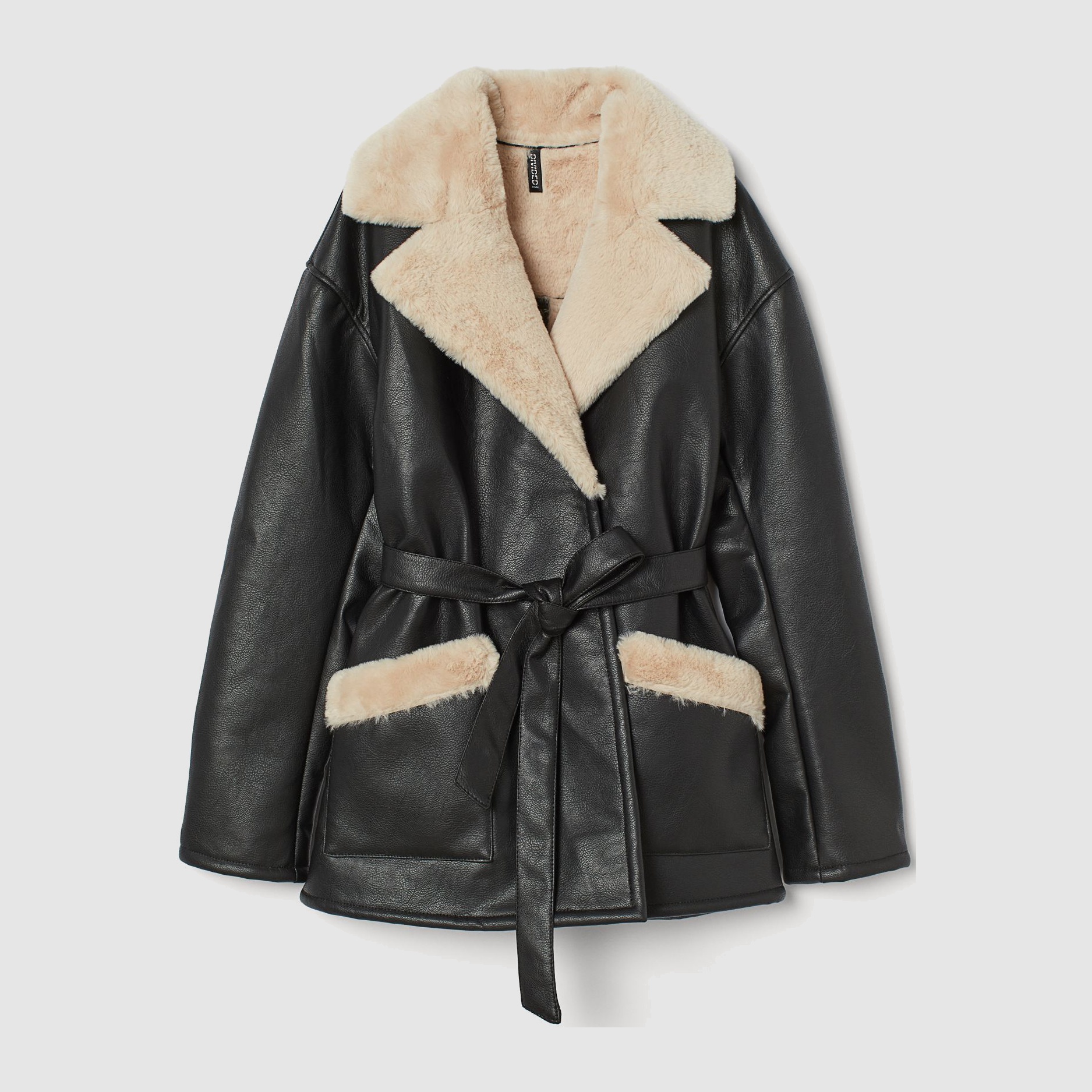 

Дубленка H&M 705-8709902 M Черная