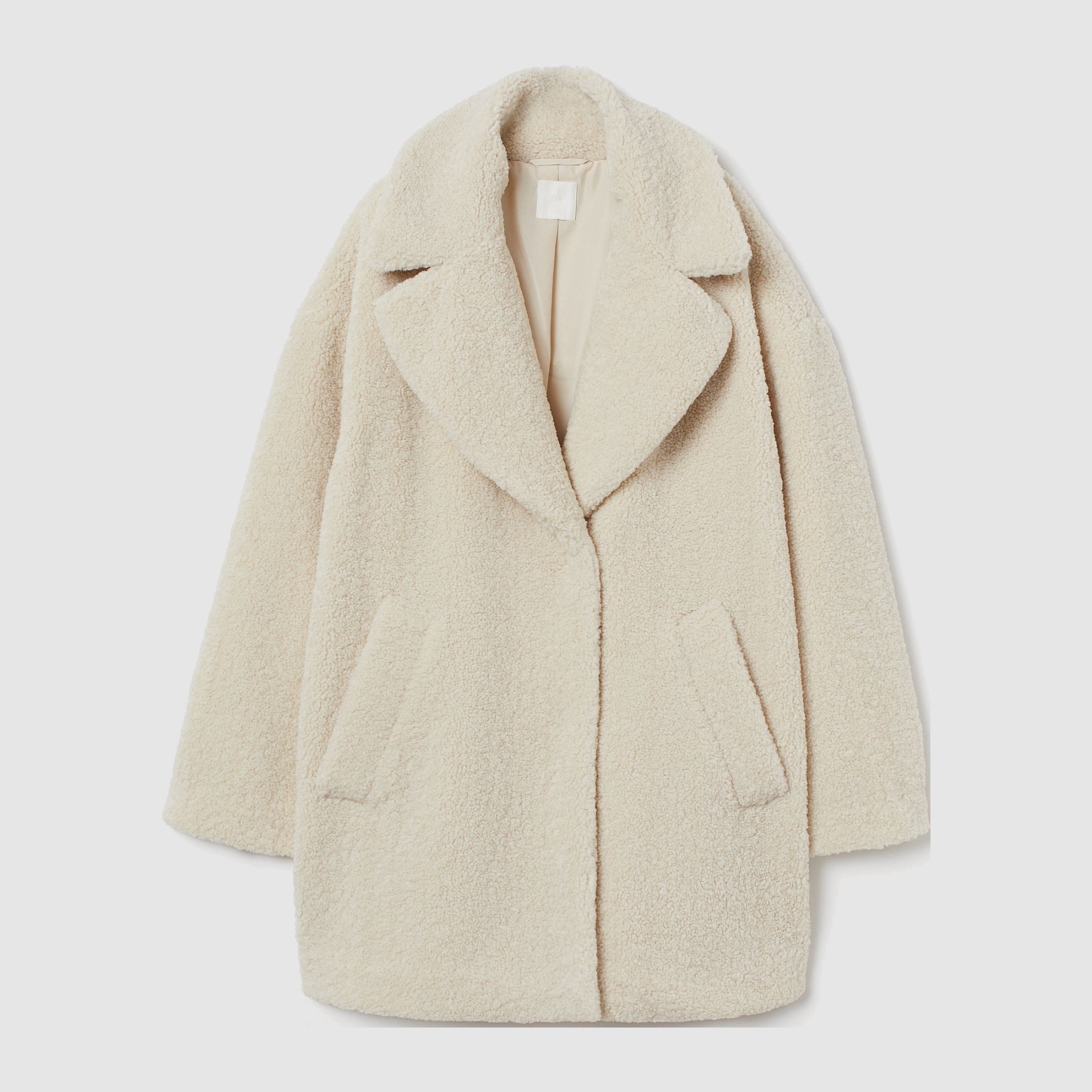 

Эко полушубок H&M 7728220 L Кремовый