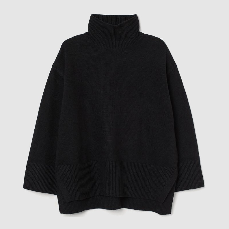 

Свитер H&M 1008-9115922 2XL Черный