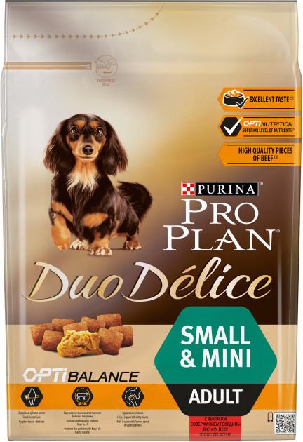 

Сухой корм для собак Pro Plan (Про План) Duo Delice 700г с говядиной для взрослых собак мелких пород