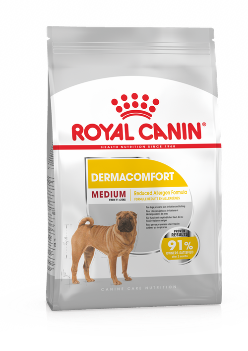 

Royal Canin Medium Dermacomfort 3 кг сухой корм (Роял Канин) для средних собак склонных к раздражениям кожи