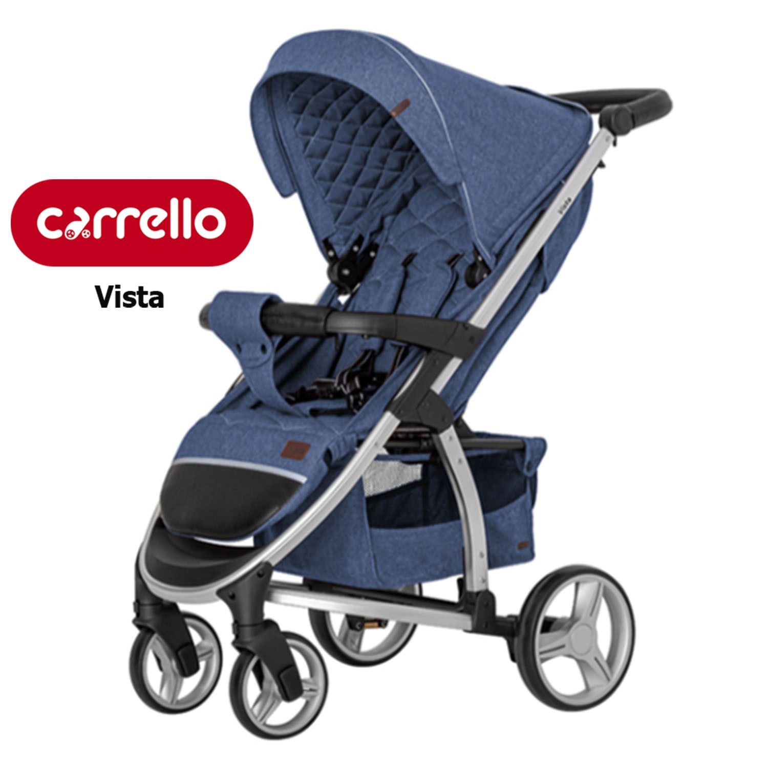 

Детская прогулочная коляска CARRELLO Vista CRL-8505 Denim Blue Синий (CRL-8505 Denim Blue)
