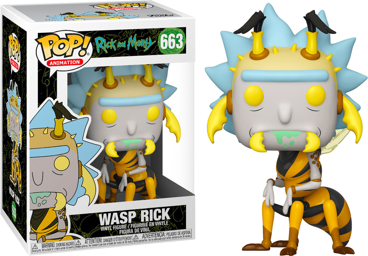 

Фигурка Funko Pop Фанко Поп Рик и Морти Оса Рик Rick And Morty Wasp Rick 10 см RM WR 663
