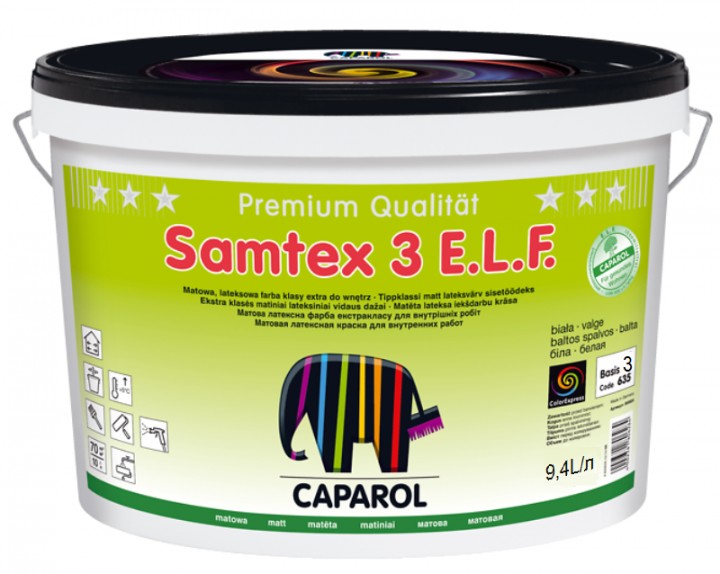 

Краска Caparol Samtex 3 бесцветная 9.4 л арт - 906363