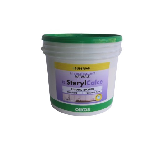 

Краска Oikos Sterylcalce белая 14 л арт - 1028