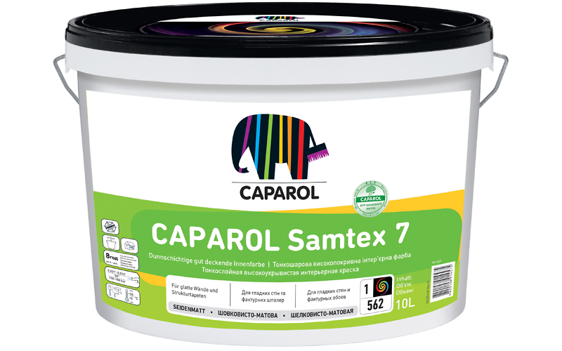 

Краска Caparol Samtex 7 белая 10 л арт - 901357