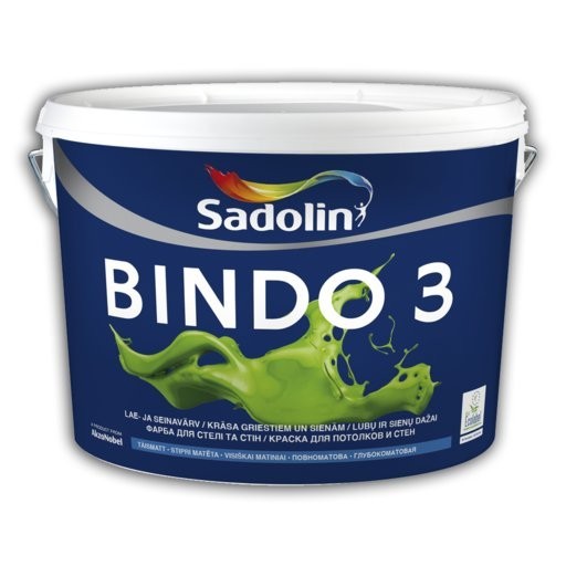 

Краска латексная Sadolin Bindo 3 белая 10 л арт 500-16