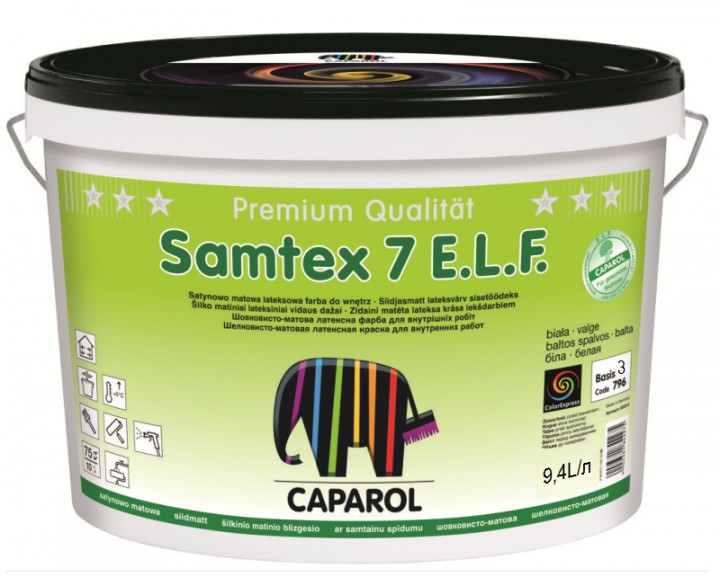 

Краска Caparol Samtex 7 бесцветная 9.4 л арт - 906361