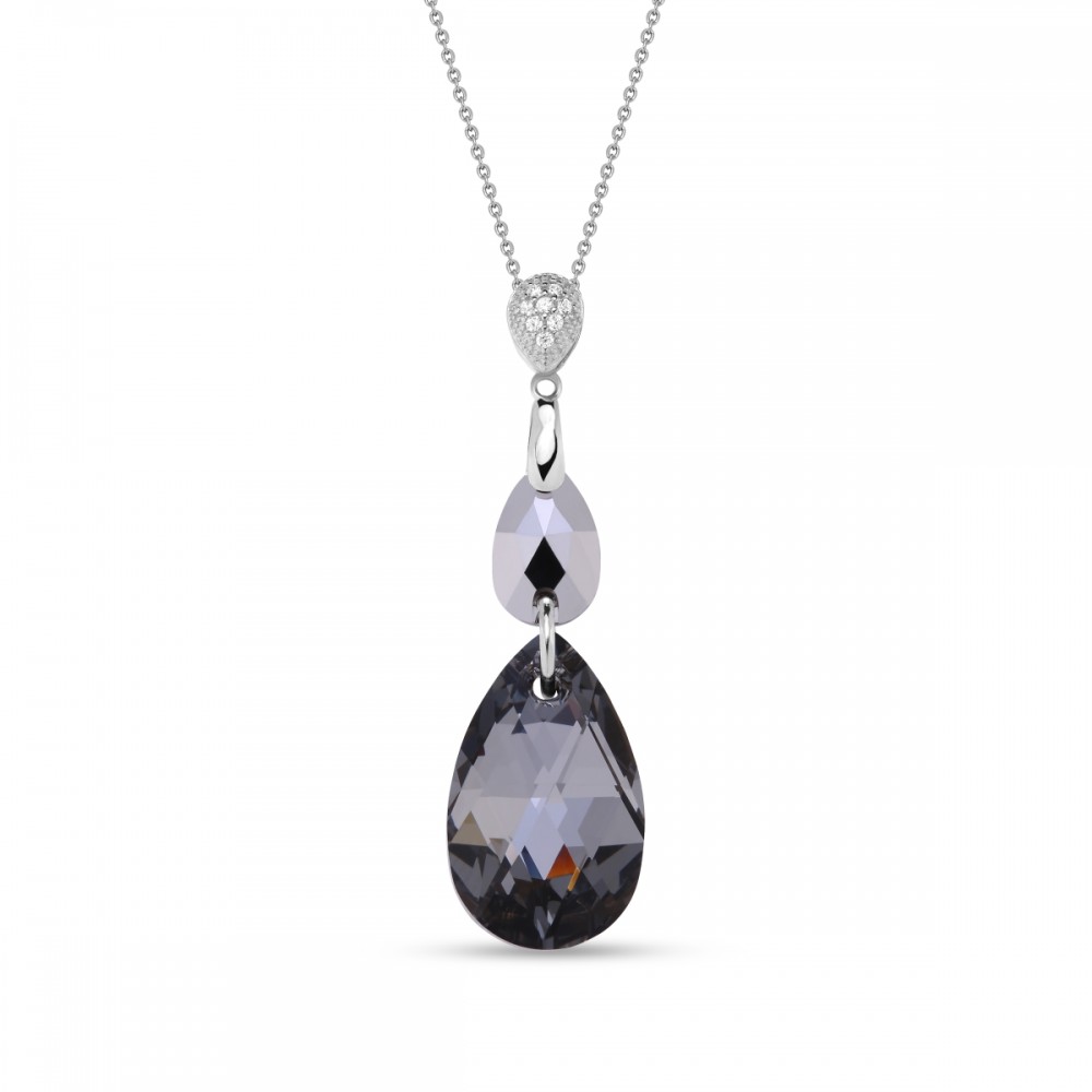

Серебряный кулон Spark со Swarovski Double Drop NC323061061CHSN