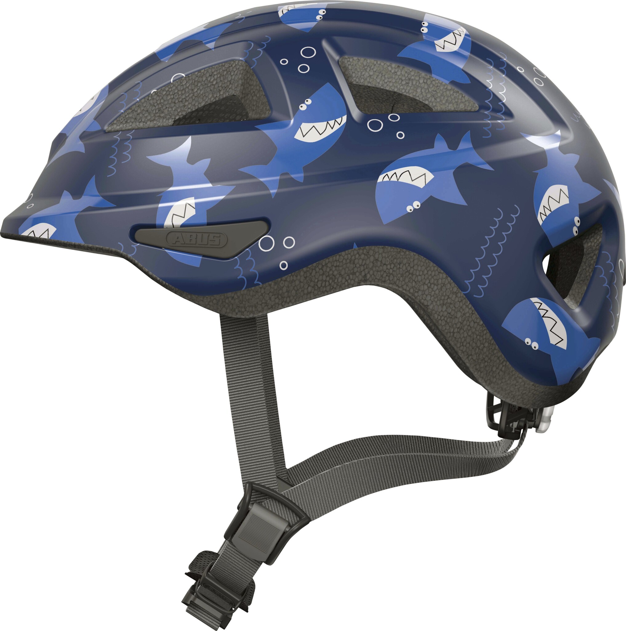 

Велосипедный детский шлем ABUS ANUKY 2.0 ACE M 52–56 Blue Sharky 405389
