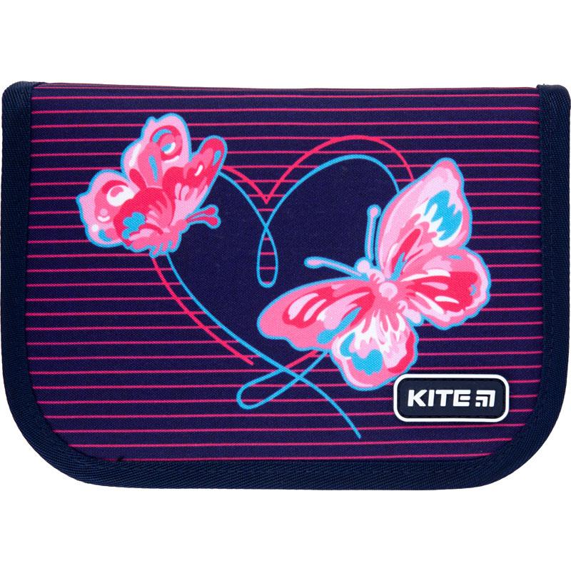

Пенал школьный с наполнением Kite КІТЕ Education Butterflies K21-622H-3, 1 отделение, 2 отворота