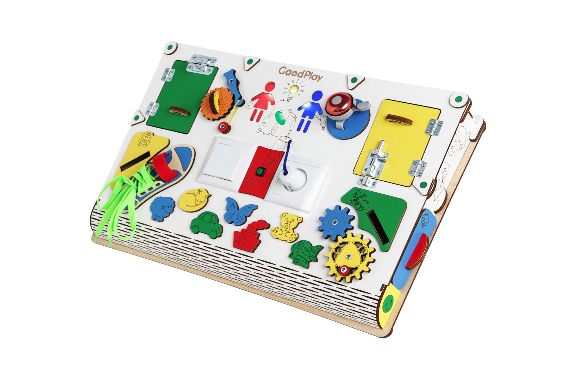 

Доска развивающая GoodPlay 38х56х9 см с подсветкой (D005)