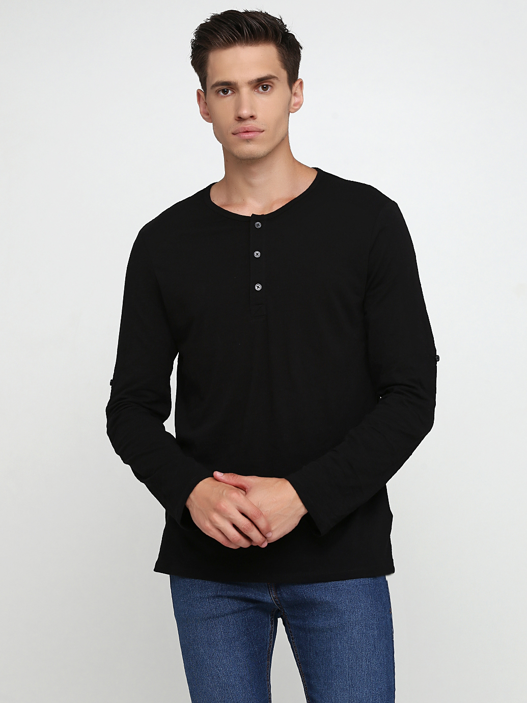 

Лонгслив H&M 0609146 M Черный