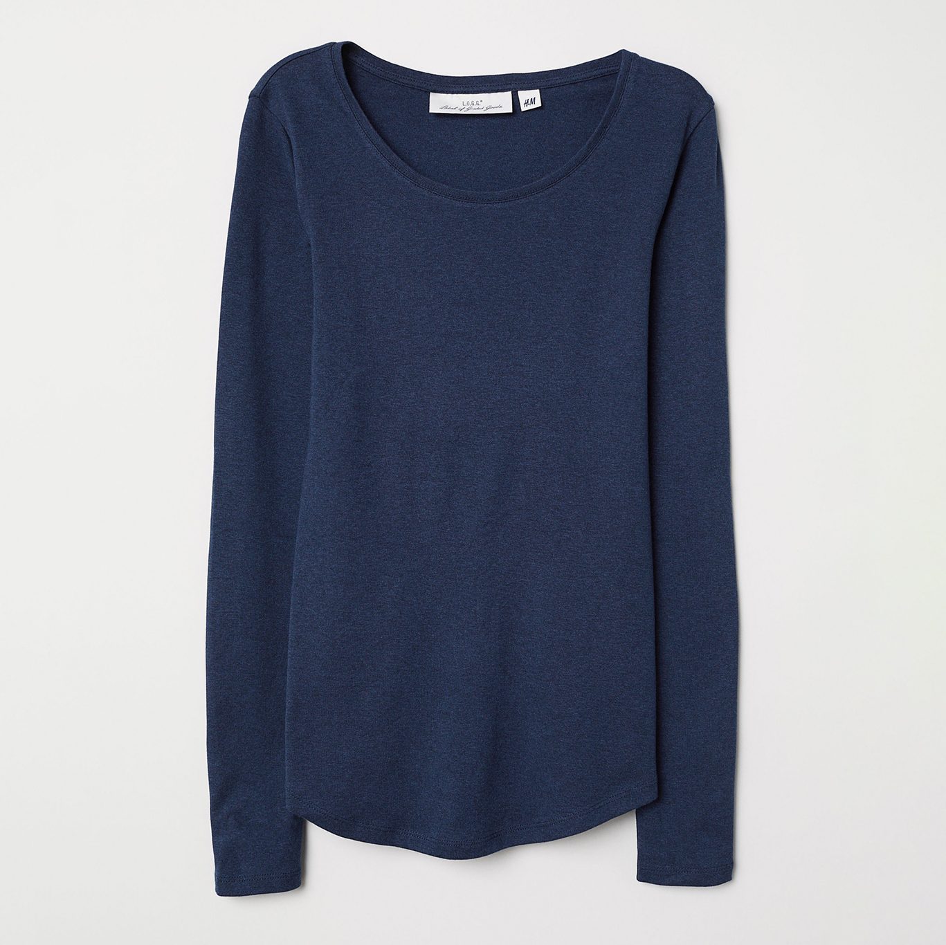 

Лонгслив H&M 0516000-01 M Темно-синий