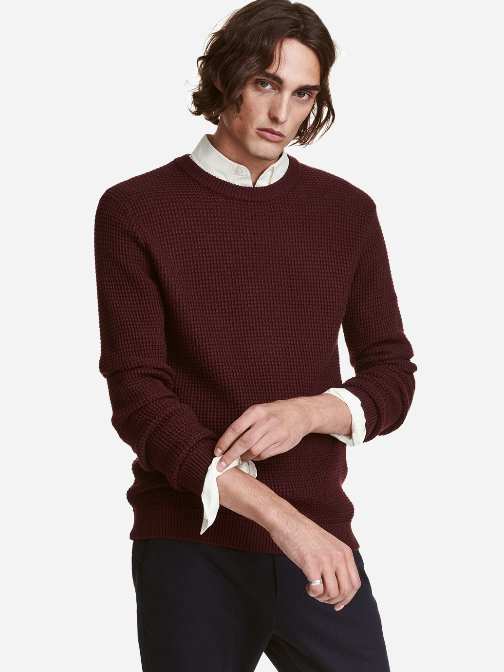 

Джемпер H&M 0302311 L Бордовый
