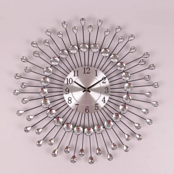 

Настенные часы Часы металлические с стразами Flora D-50 см. 38193