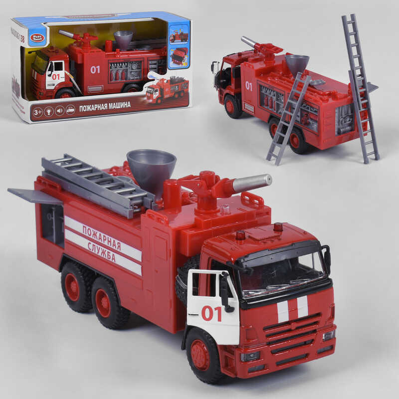 

Модель пожарка PLAY SMART "Автопарк" 24*9*12,5 ш.к 9624B